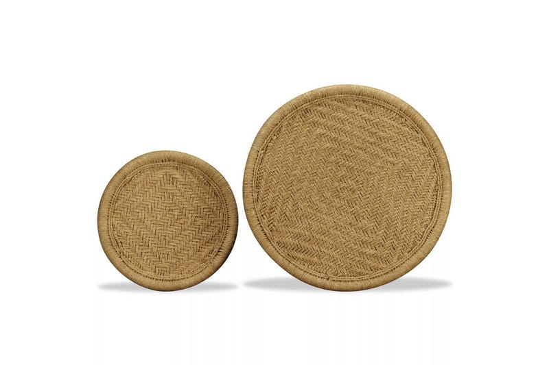 Soffbord 2 st naturlig jute - Beige - Möbler - Bord & matgrupper - Soffbord
