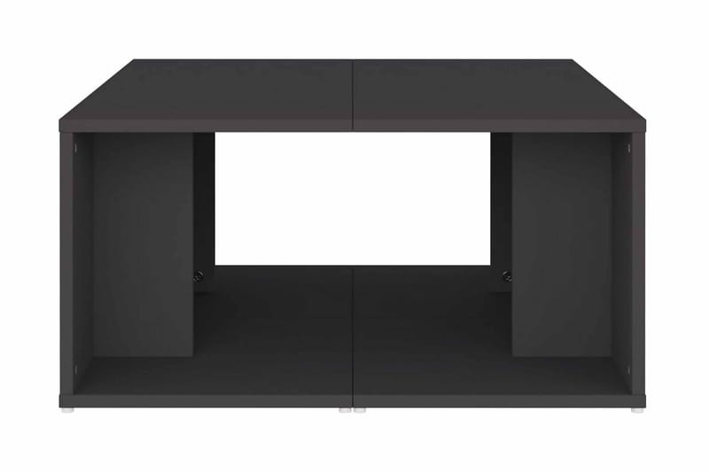 Soffbord 4 st grå 33x33x33 cm spånskiva - Grå - Soffbord