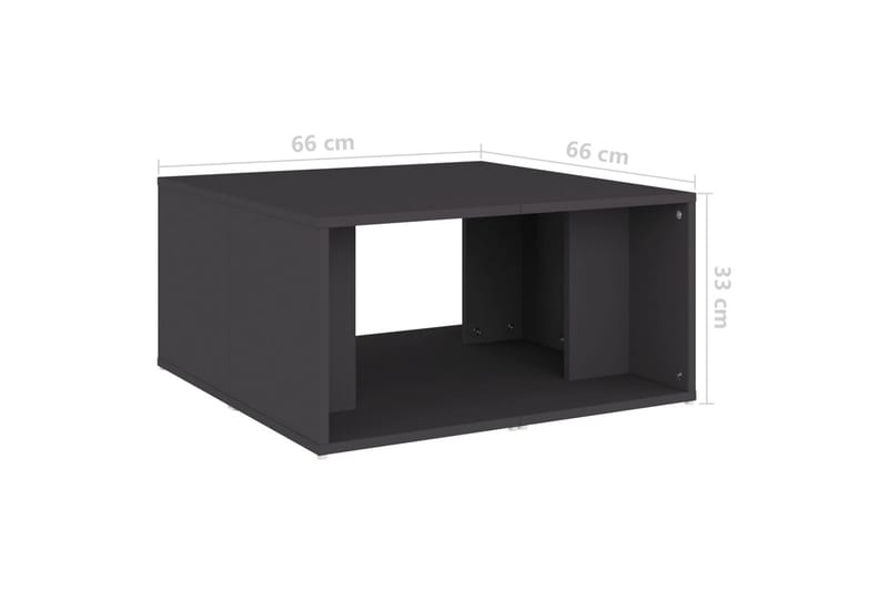 Soffbord 4 st grå 33x33x33 cm spånskiva - Grå - Möbler - Bord & matgrupper - Soffbord