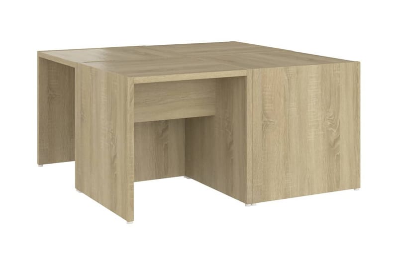 Soffbord 4 st sonoma-ek 33x33x33 cm spånskiva - Brun - Möbler - Bord & matgrupper - Soffbord