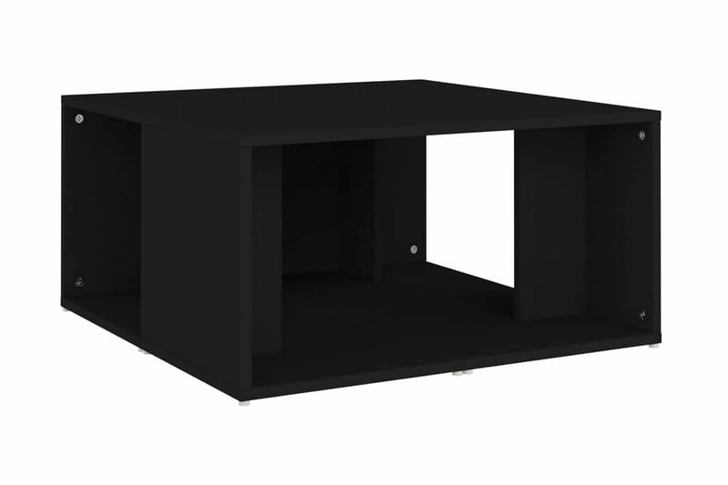 Soffbord 4 st svart 33x33x33 cm spånskiva - Svart - Soffbord
