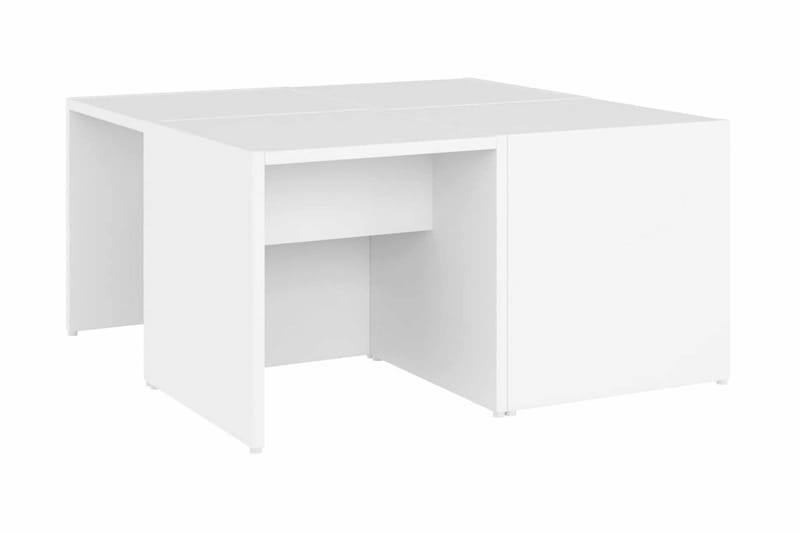 Soffbord 4 st vit 33x33x33 cm spånskiva - Vit - Möbler - Bord & matgrupper - Soffbord