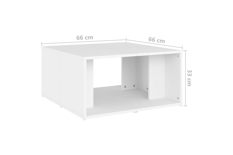 Soffbord 4 st vit 33x33x33 cm spånskiva - Vit - Möbler - Bord & matgrupper - Soffbord