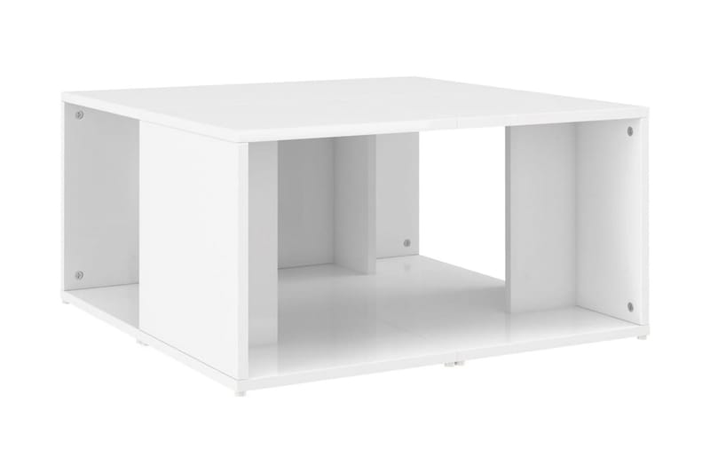 Soffbord 4 st vit högglans 33x33x33 cm spånskiva - Vit - Möbler - Bord & matgrupper - Soffbord