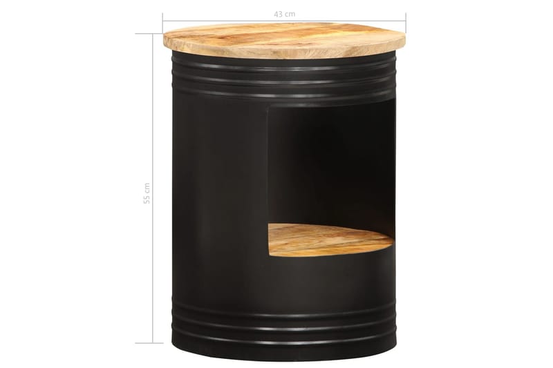 Soffbord 43x55 cm massivt mangoträ - Brun - Möbler - Bord & matgrupper - Soffbord