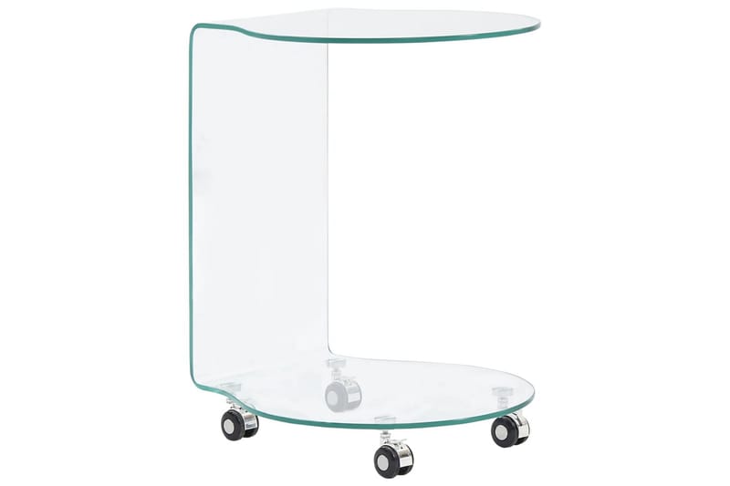 Soffbord 45x40x58 cm härdat glas - Transparent - Möbler - Bord & matgrupper - Soffbord