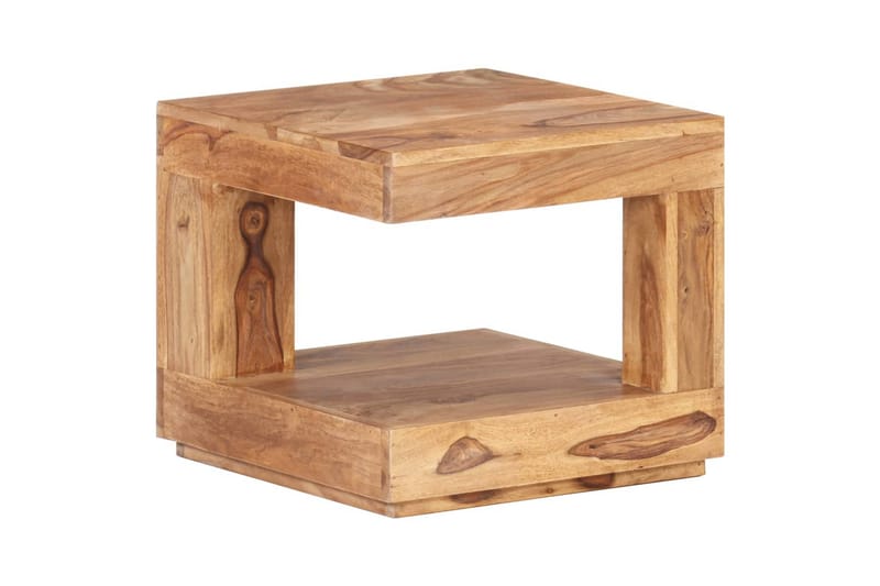 Soffbord 45x45x40 cm massivt sheshamträ - Brun - Möbler - Bord & matgrupper - Soffbord
