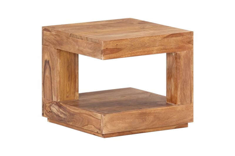 Soffbord 45x45x40 cm massivt sheshamträ - Brun - Möbler - Bord & matgrupper - Soffbord