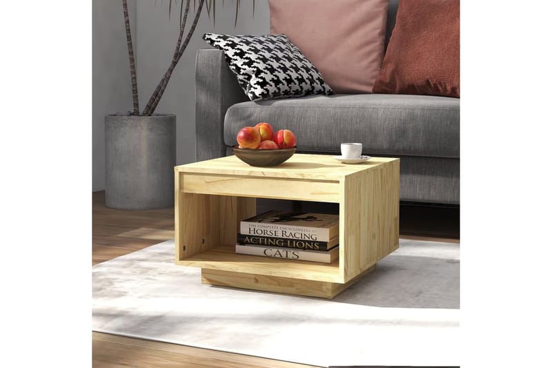 Soffbord 50x50x33,5 cm massiv furu - Brun - Möbler - Bord & matgrupper - Soffbord