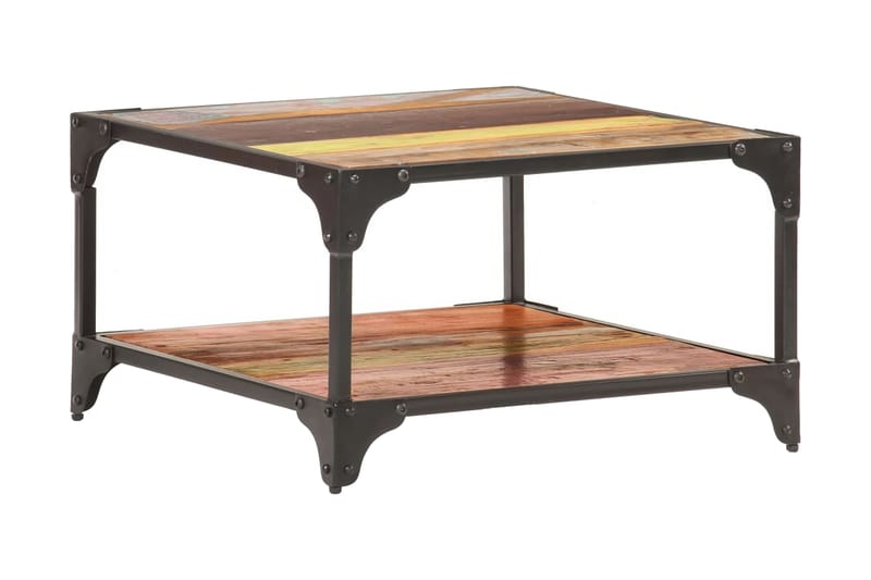 Soffbord 60x60x35 cm massivt återvunnet trä - Flerfärgad - Möbler - Bord & matgrupper - Soffbord