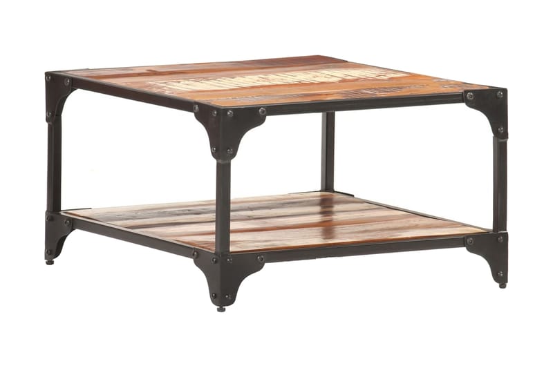 Soffbord 60x60x35 cm massivt återvunnet trä - Flerfärgad - Möbler - Bord & matgrupper - Soffbord