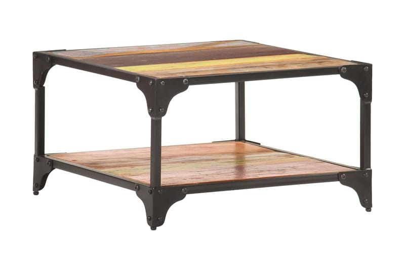 Soffbord 60x60x35 cm massivt återvunnet trä - Flerfärgad - Möbler - Bord & matgrupper - Soffbord