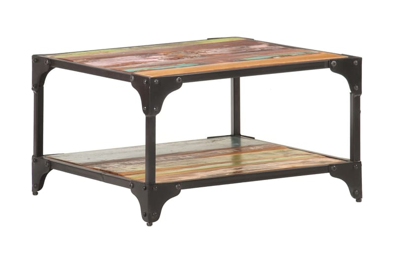 Soffbord 60x60x35 cm massivt återvunnet trä - Flerfärgad - Möbler - Bord & matgrupper - Soffbord
