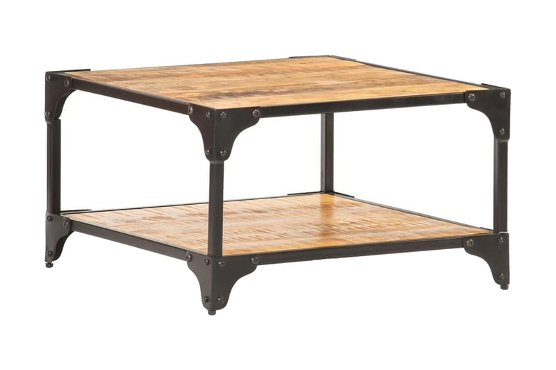 Soffbord 60x60x35 cm massivt mangoträ - Brun - Möbler - Bord & matgrupper - Soffbord