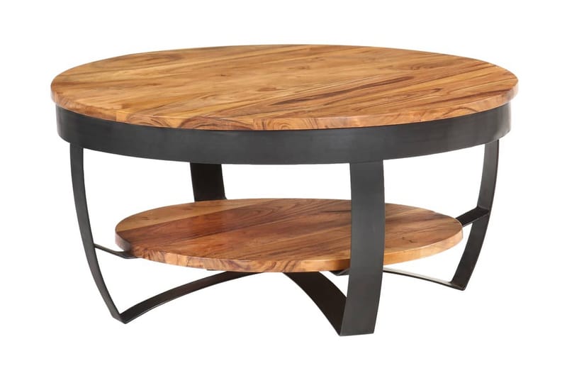 Soffbord 65x65x32 cm massivt akaciaträ - Brun - Möbler - Bord & matgrupper - Soffbord