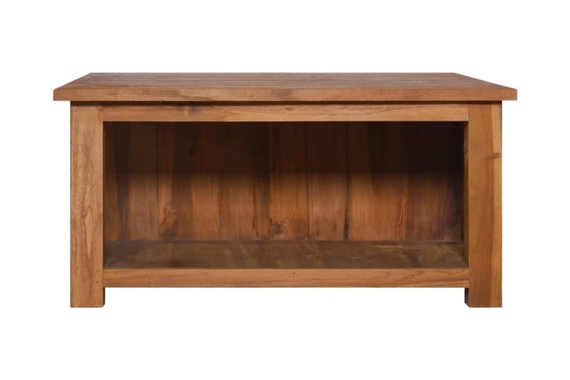 Soffbord 68x68x33 cm massiv teak - Brun - Soffbord