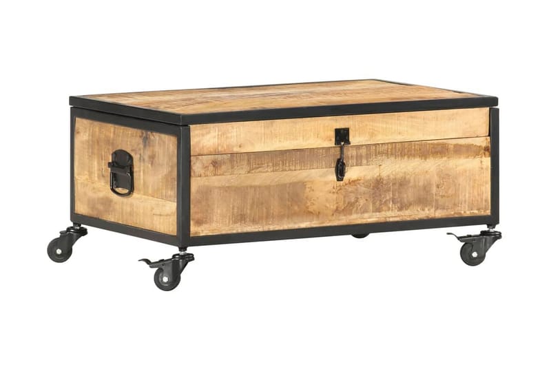 Soffbord 70x50x33 cm massivt mangoträ - Brun - Möbler - Bord & matgrupper - Soffbord