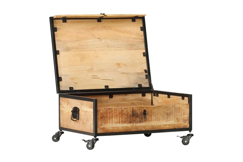Soffbord 70x50x33 cm massivt mangoträ - Brun - Möbler - Bord & matgrupper - Soffbord