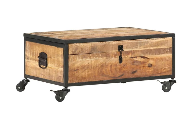 Soffbord 70x50x33 cm massivt mangoträ - Brun - Möbler - Bord & matgrupper - Soffbord