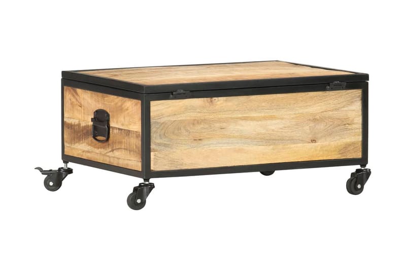 Soffbord 70x50x33 cm massivt mangoträ - Brun - Möbler - Bord & matgrupper - Soffbord