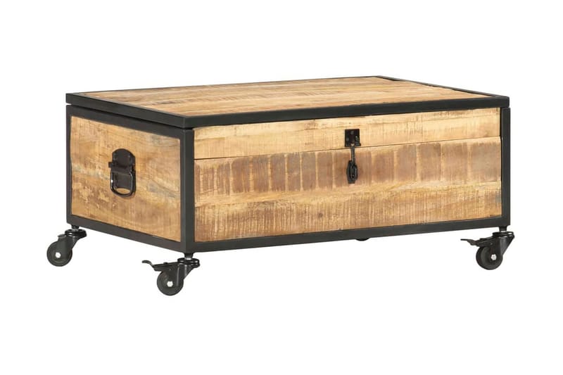Soffbord 70x50x33 cm massivt mangoträ - Brun - Möbler - Bord & matgrupper - Soffbord