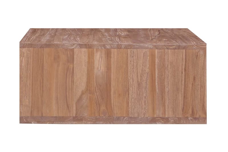 Soffbord 70x70x30 cm massiv teak - Brun - Soffbord