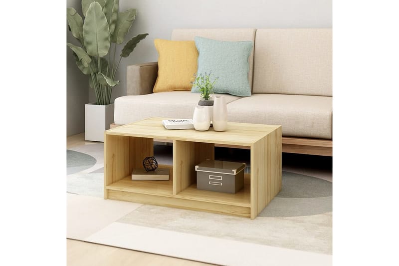 Soffbord 75x50x33,5 cm massiv furu - Brun - Möbler - Bord & matgrupper - Soffbord