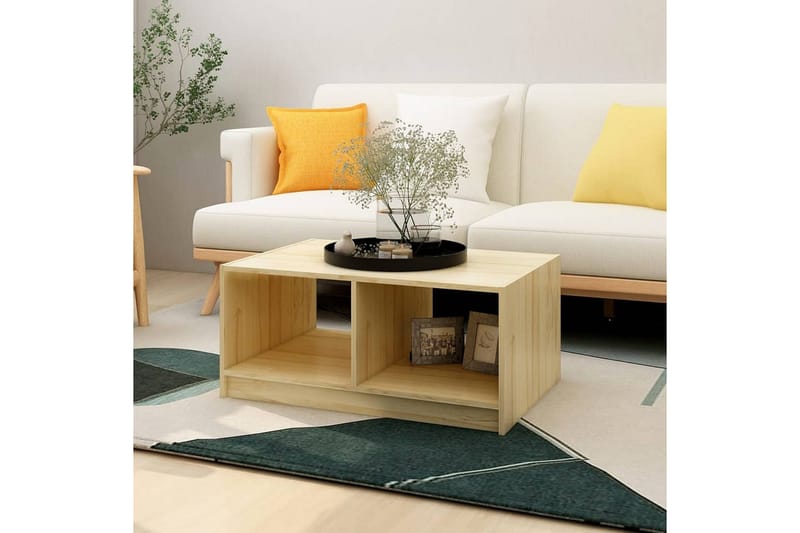 Soffbord 75x50x33,5 cm massiv furu - Brun - Möbler - Bord & matgrupper - Soffbord