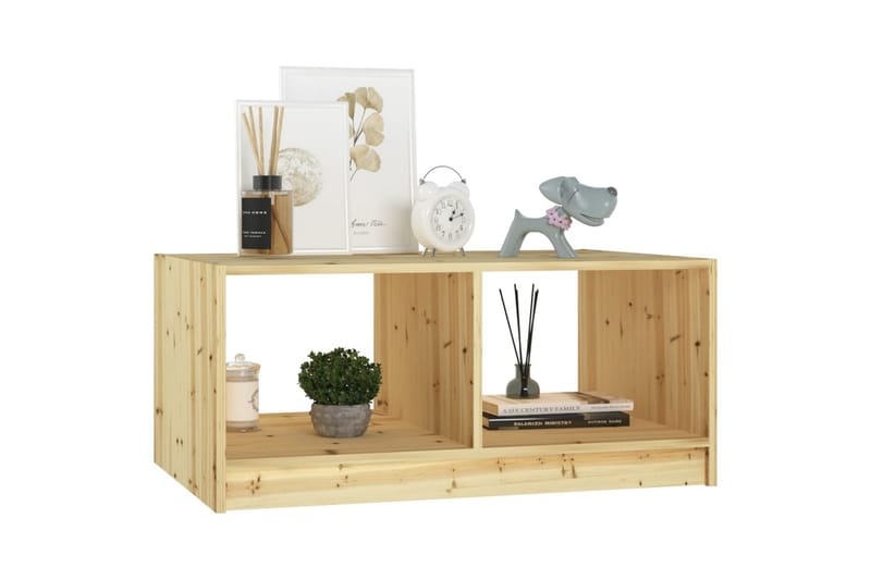 Soffbord 75x50x33,5 cm massivt granträ - Brun - Möbler - Bord & matgrupper - Soffbord