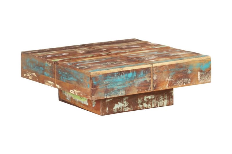 Soffbord 80x80x28 cm massivt återvunnet trä - Brun - Möbler - Bord & matgrupper - Soffbord