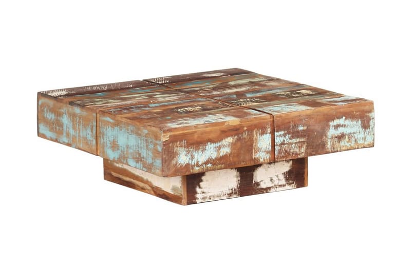 Soffbord 80x80x28 cm massivt återvunnet trä - Brun - Möbler - Bord & matgrupper - Soffbord