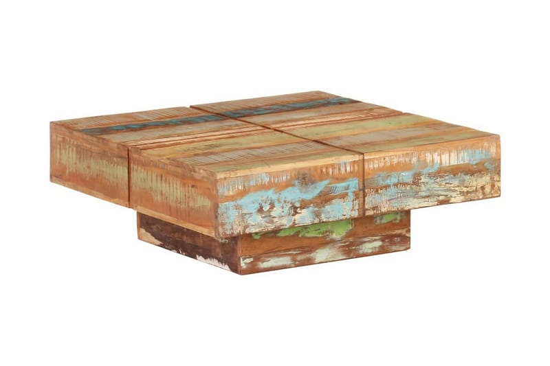 Soffbord 80x80x28 cm massivt återvunnet trä - Brun - Möbler - Bord & matgrupper - Soffbord