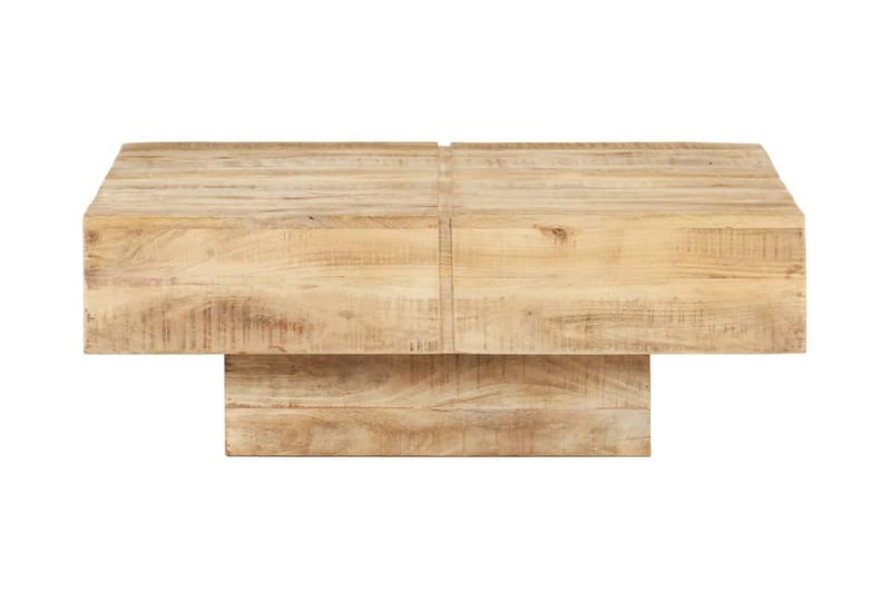 Soffbord 80x80x28 cm massivt mangoträ - Brun - Möbler - Bord & matgrupper - Soffbord