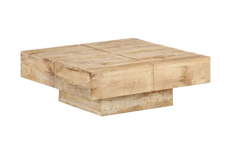 Soffbord 80x80x28 cm massivt mangoträ - Brun - Möbler - Bord & matgrupper - Soffbord