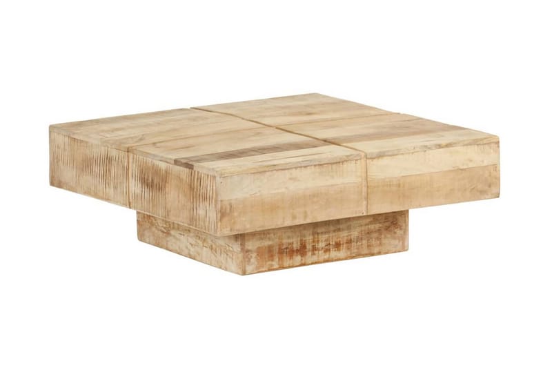 Soffbord 80x80x28 cm massivt mangoträ - Brun - Möbler - Bord & matgrupper - Soffbord