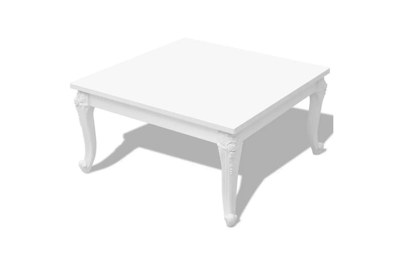 Soffbord 80x80x42 cm vit högglans - Vit - Möbler - Bord & matgrupper - Soffbord