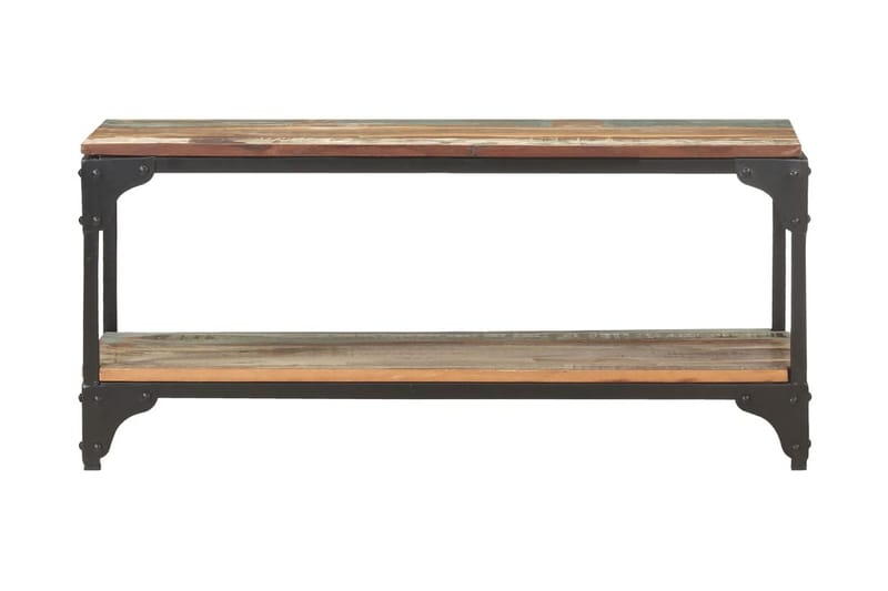 Soffbord 90x30x40 cm massivt återvunnet trä - Brun - Soffbord