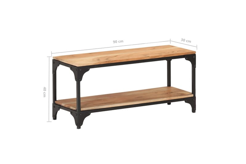 Soffbord 90x30x40 cm massivt akaciaträ - Brun - Möbler - Bord & matgrupper - Soffbord