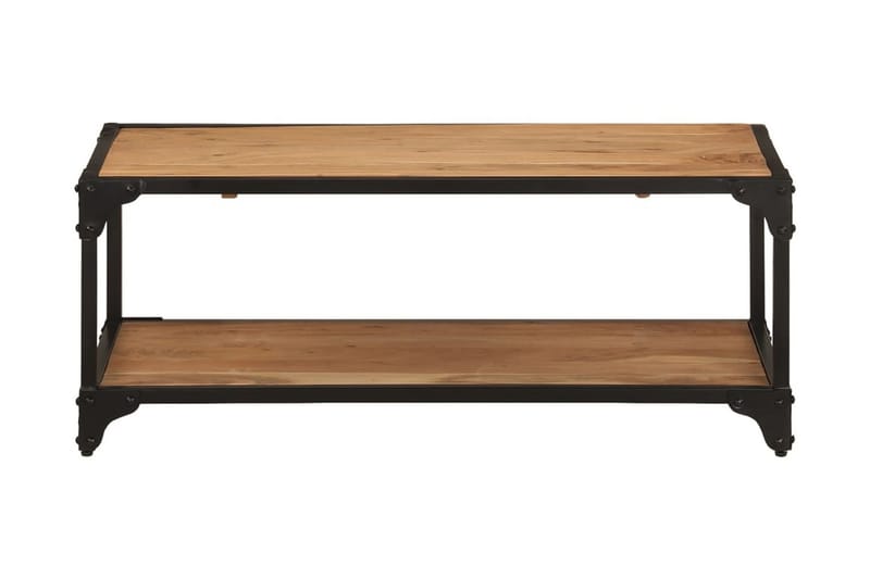 Soffbord 90x45x35 cm massivt akaciaträ - Brun - Soffbord