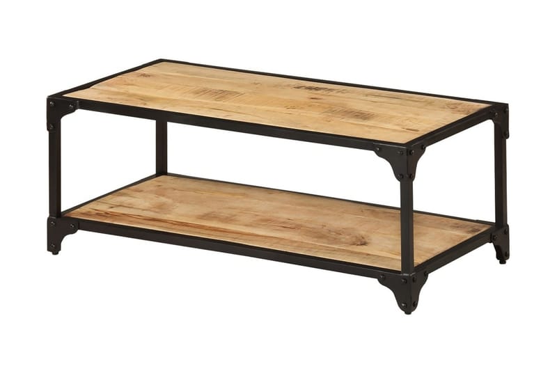 Soffbord 90x45x35 cm massivt grovt mangoträ - Brun - Möbler - Bord & matgrupper - Soffbord
