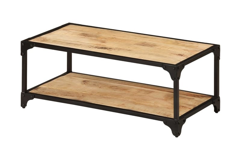 Soffbord 90x45x35 cm massivt grovt mangoträ - Brun - Möbler - Bord & matgrupper - Soffbord
