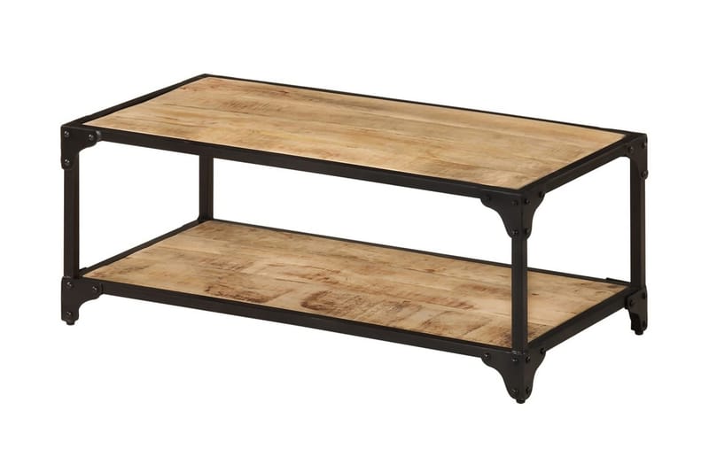 Soffbord 90x45x35 cm massivt grovt mangoträ - Brun - Möbler - Bord & matgrupper - Soffbord