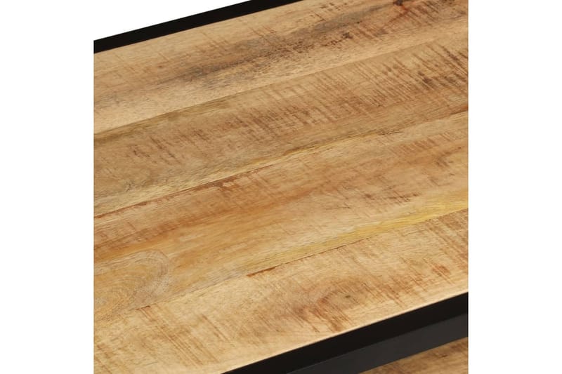 Soffbord 90x45x35 cm massivt grovt mangoträ - Brun - Soffbord