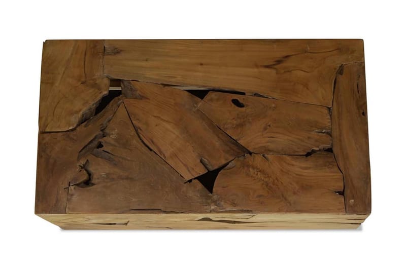 Soffbord 90x50x30 cm äkta teak brun - Valnötsbrun - Soffbord