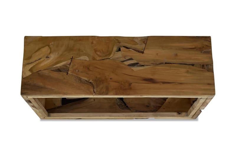 Soffbord 90x50x30 cm äkta teak brun - Valnötsbrun - Soffbord