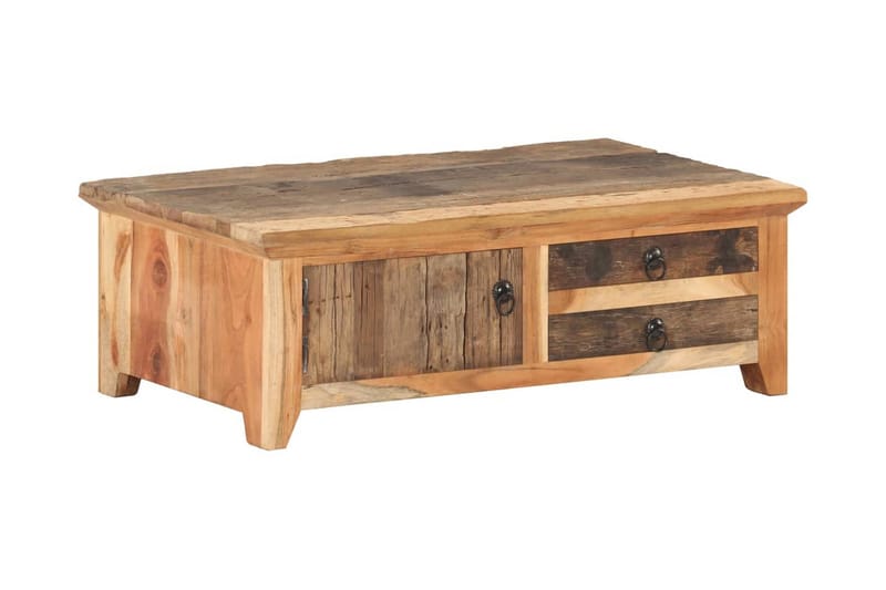 Soffbord 90x50x31 cm massivt återvunnet trä - Brun - Möbler - Bord & matgrupper - Soffbord