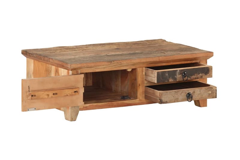 Soffbord 90x50x31 cm massivt återvunnet trä - Brun - Möbler - Bord & matgrupper - Soffbord