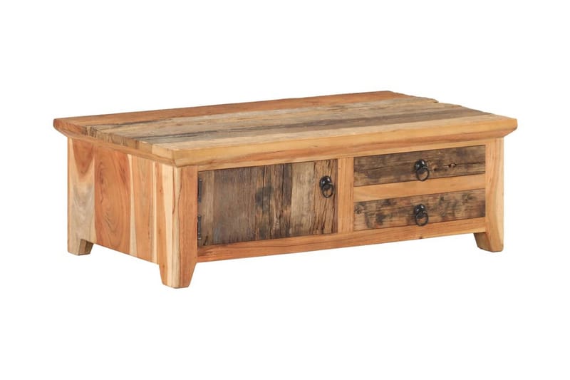 Soffbord 90x50x31 cm massivt återvunnet trä - Brun - Möbler - Bord & matgrupper - Soffbord