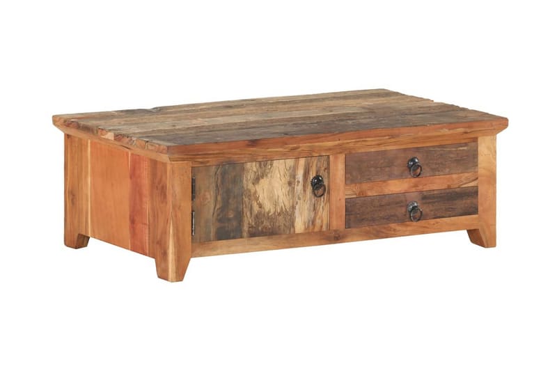 Soffbord 90x50x31 cm massivt återvunnet trä - Brun - Möbler - Bord & matgrupper - Soffbord