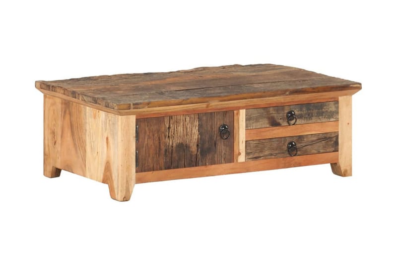 Soffbord 90x50x31 cm massivt återvunnet trä - Brun - Möbler - Bord & matgrupper - Soffbord